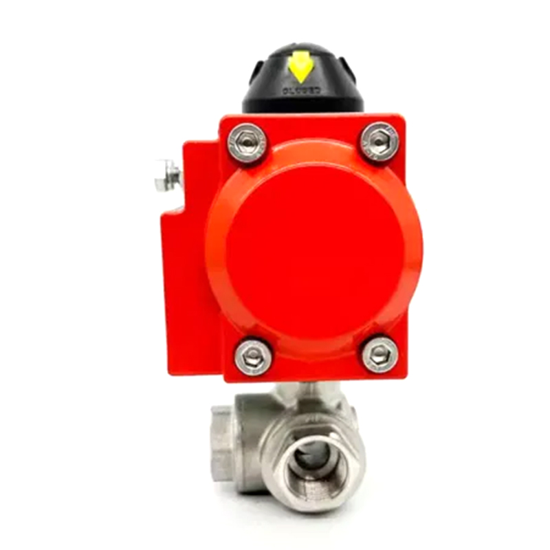 Q614/15F Injap Bola Berdiam Tiga Pneumatik