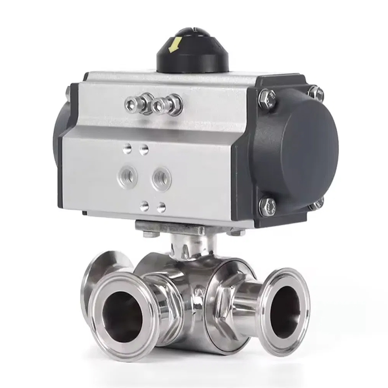 Q614/15F Injap Bola Berdiam Tiga Pneumatik